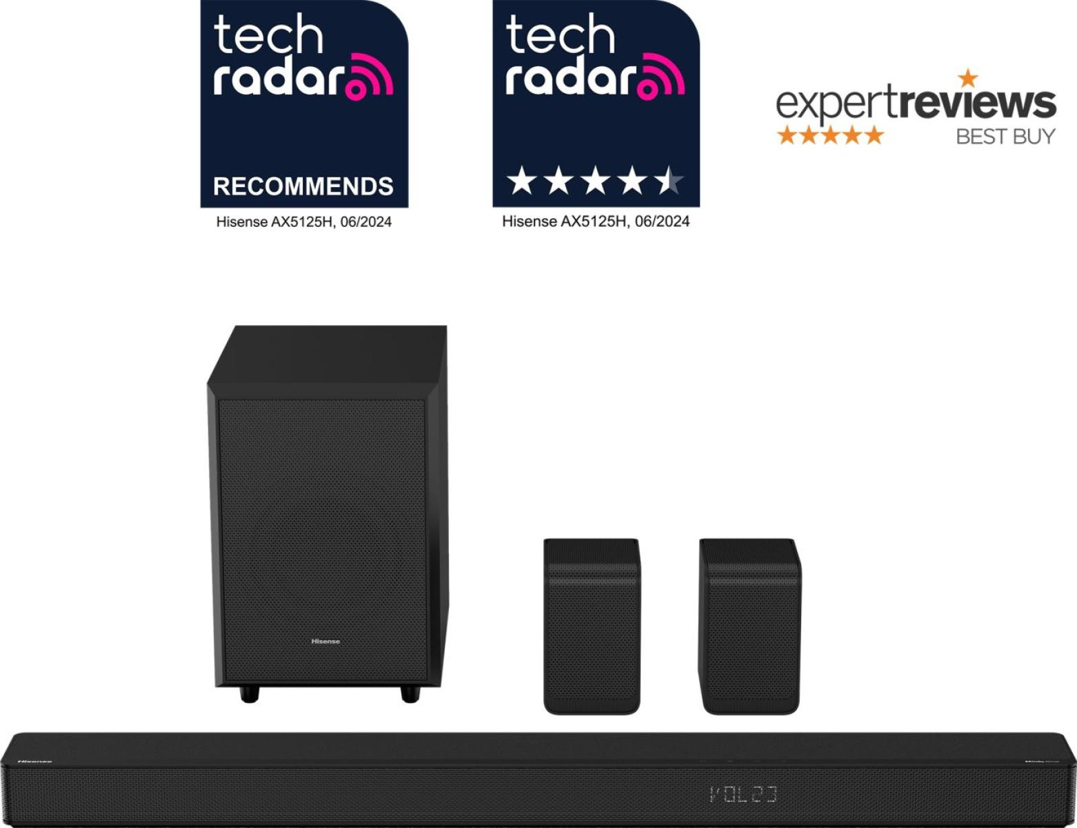 Hisense AX5125H Black 5.1.2 channels 500 W