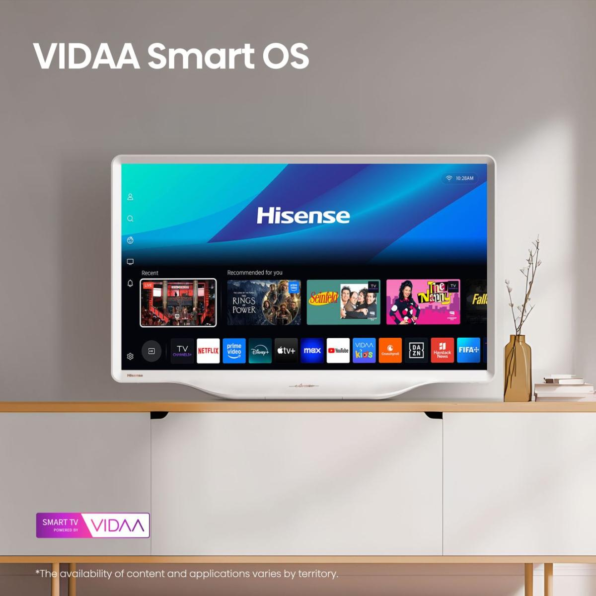 Hisense 32S5QTUK TV 81.3 cm (32") Full HD Smart TV Wi-Fi Silver, White