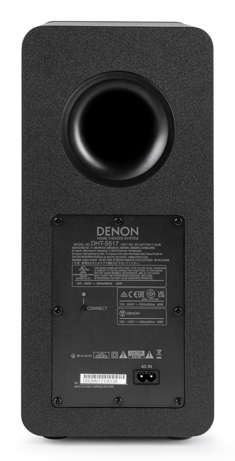 Denon DHT-S517 Black 3.1.2 channels