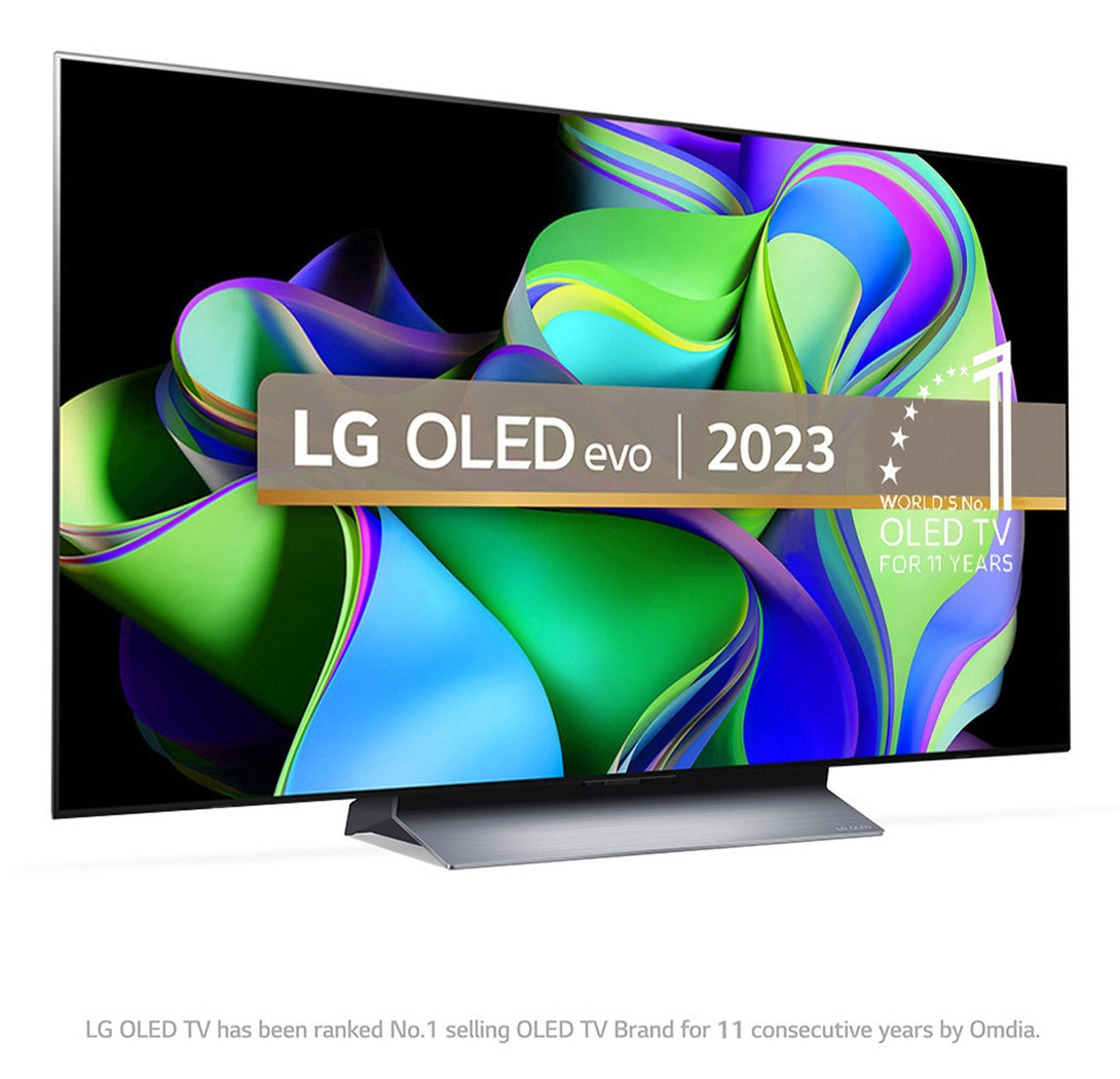 LG OLED evo OLED48C34LA 121.9 cm (48") 4K Ultra HD Smart TV Wi-Fi Silver