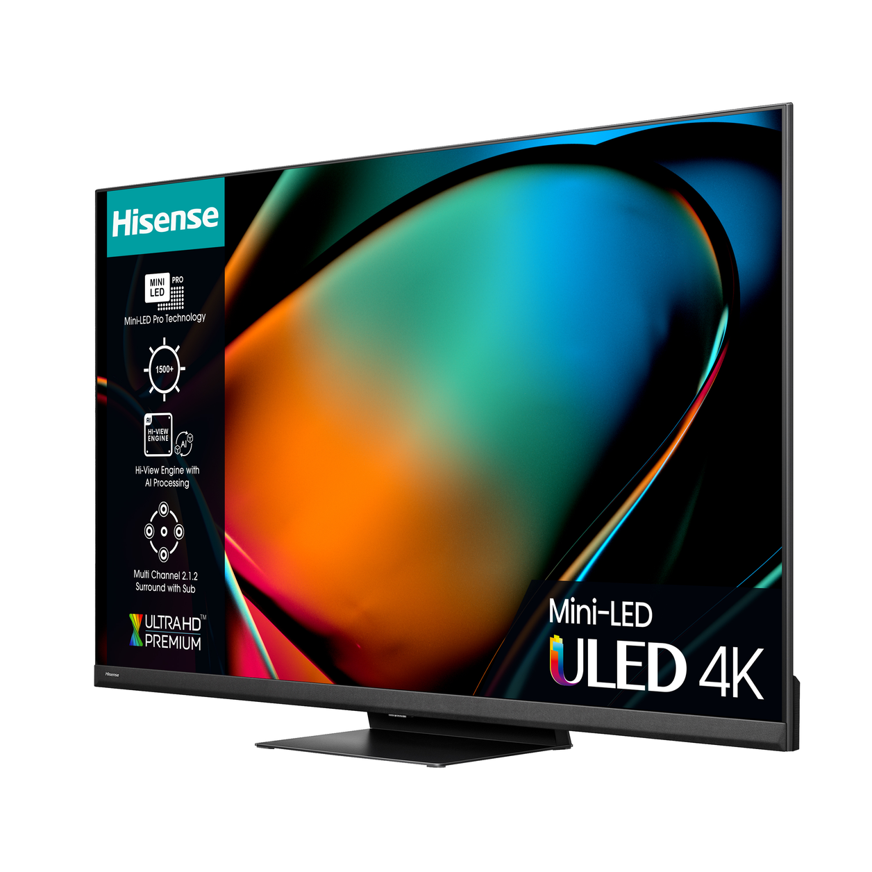 Hisense 55U8KQTUK TV 139.7 cm (55") 4K Ultra HD Smart TV Wi-Fi Grey 1500 cd/m²