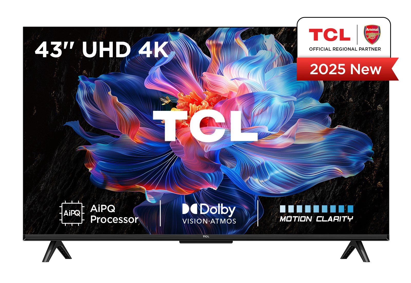 TCL 43V6C-UK TV 109.2 cm (43") 4K Ultra HD Smart TV Wi-Fi Metallic 260 cd/m²
