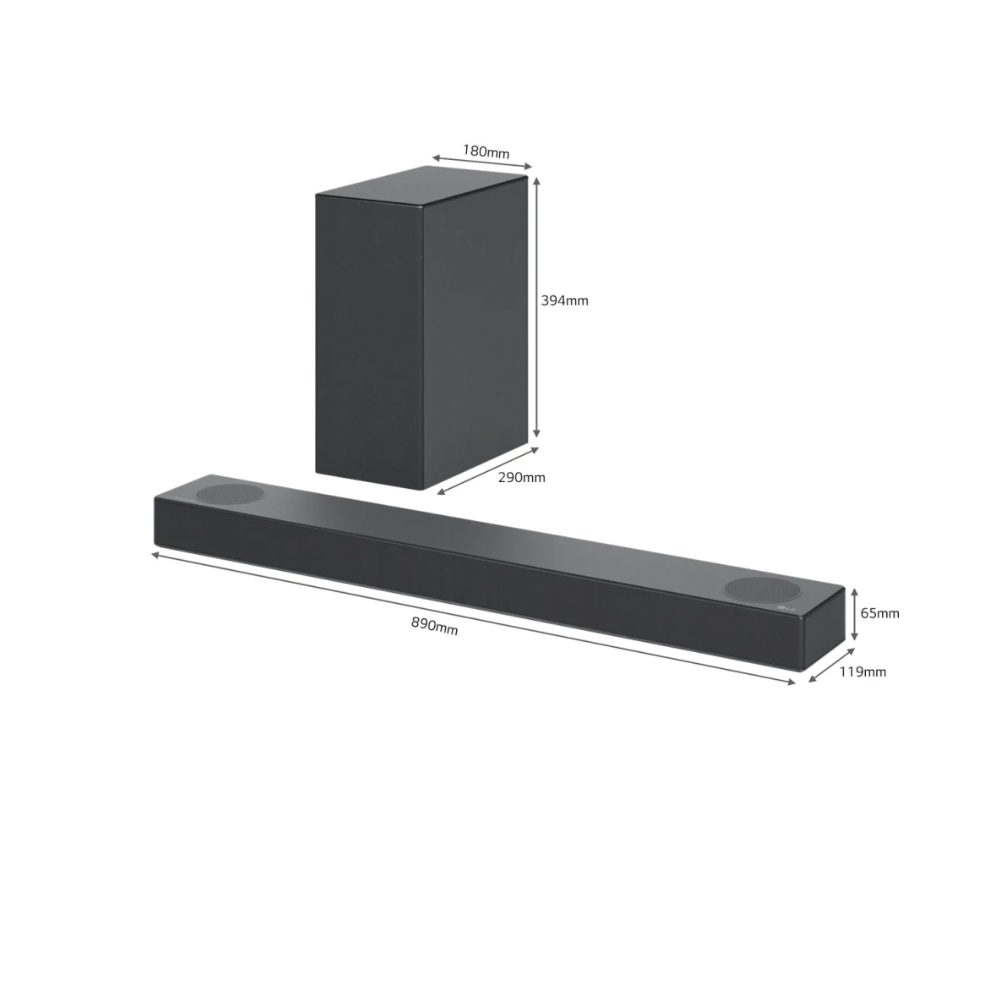 LG S75Q soundbar speaker Grey 3.1.2 channels 380 W