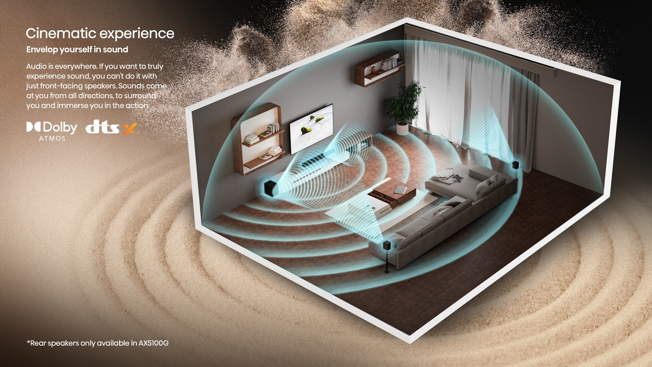 Hisense AX5100G soundbar speaker Black 5.1 channels