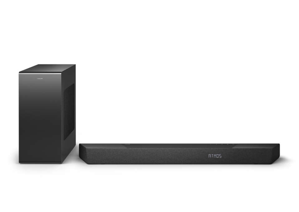 Philips TAB8907/37 soundbar speaker Black 3.1.2 channels 360 W