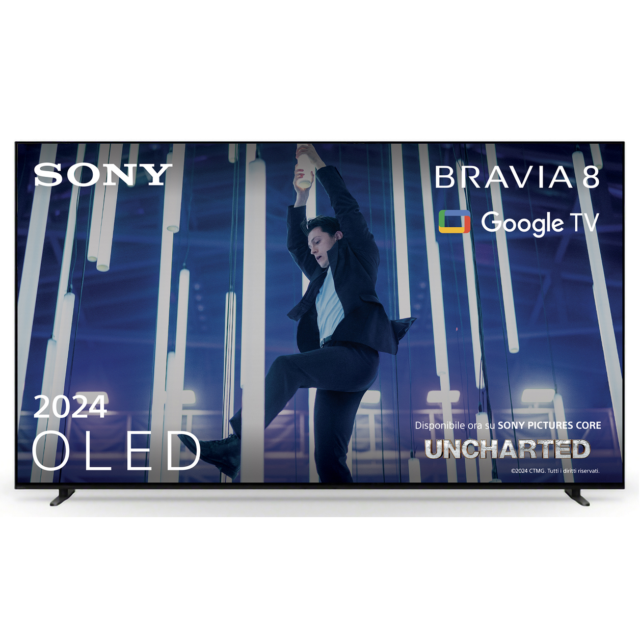 Sony BRAVIA 8 OLED 77 Pollici 4K HDR Google Smart TV (2024) | Gaming Menu for PlayStation 5, IMAX Enhanced, Dolby Vision Atmos, Chromecast, AirPlay, 120Hz 77XR80