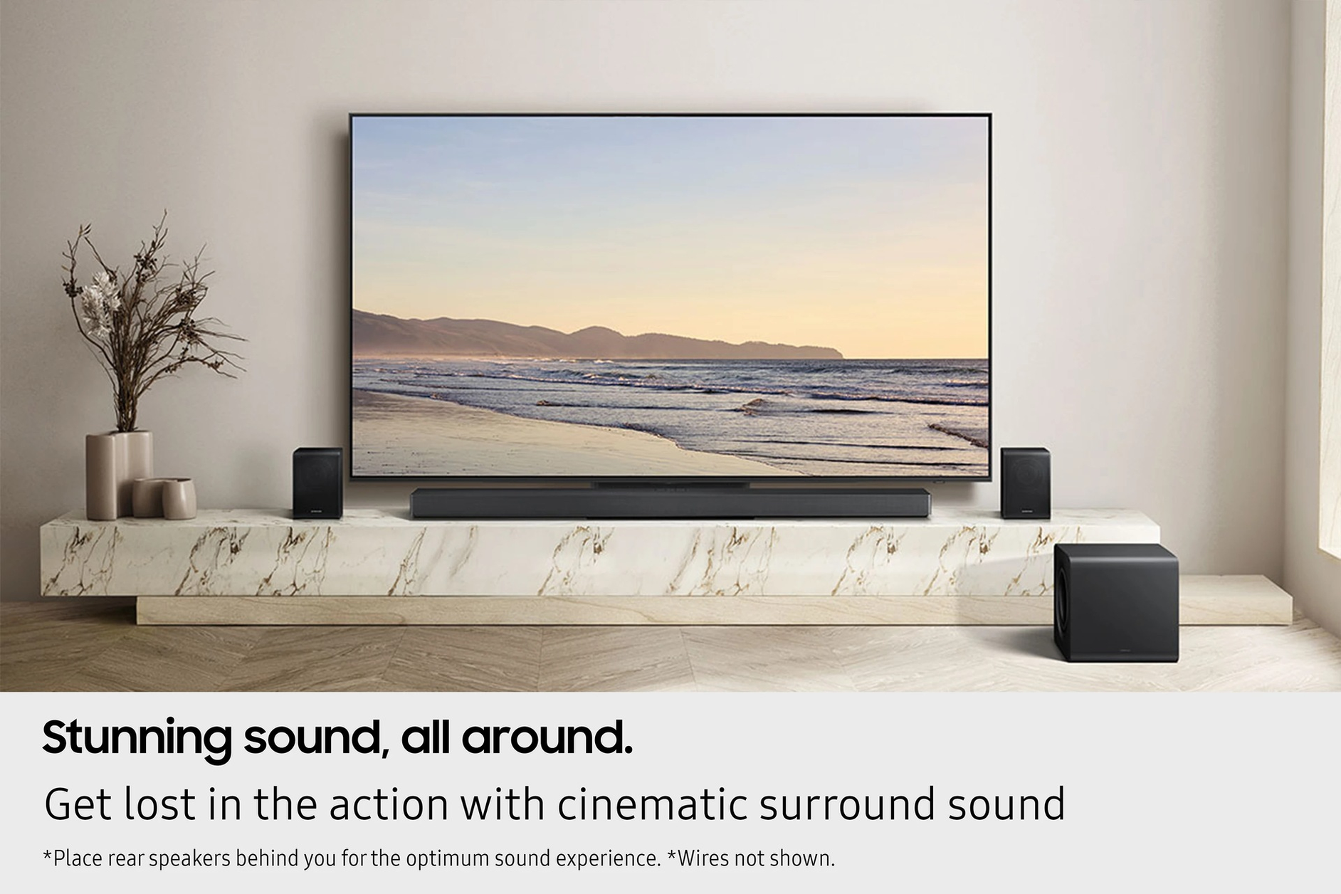 Samsung Q-series QS750F 5.1.2ch Soundbar with Subwoofer & Rear Speakers (2025)