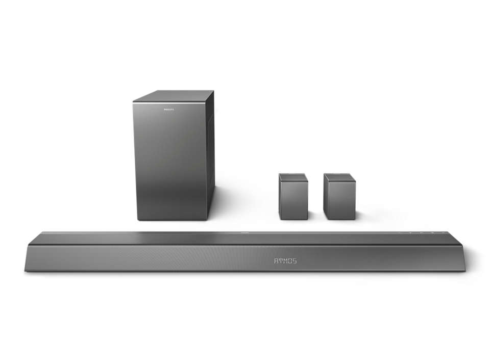 Philips TAB8967/37 soundbar speaker Grey 5.1.2 channels 390 W