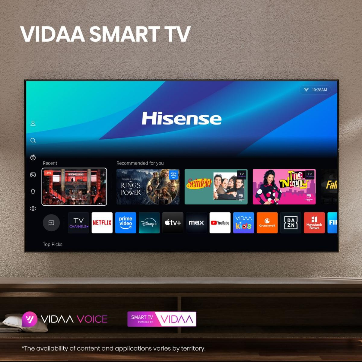 Hisense 136MX 3.44 m (135.5") 4K Ultra HD Smart TV Wi-Fi Black, Grey