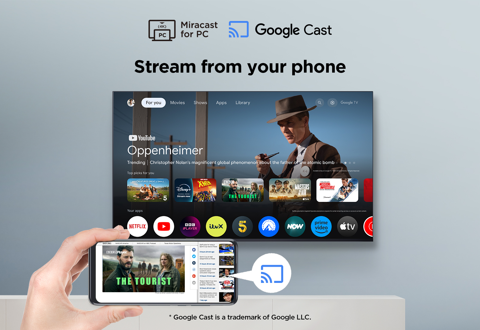 TCL 50P7K-UK TV 127 cm (50") 4K Ultra HD Smart TV Wi-Fi Metallic 350 cd/m²