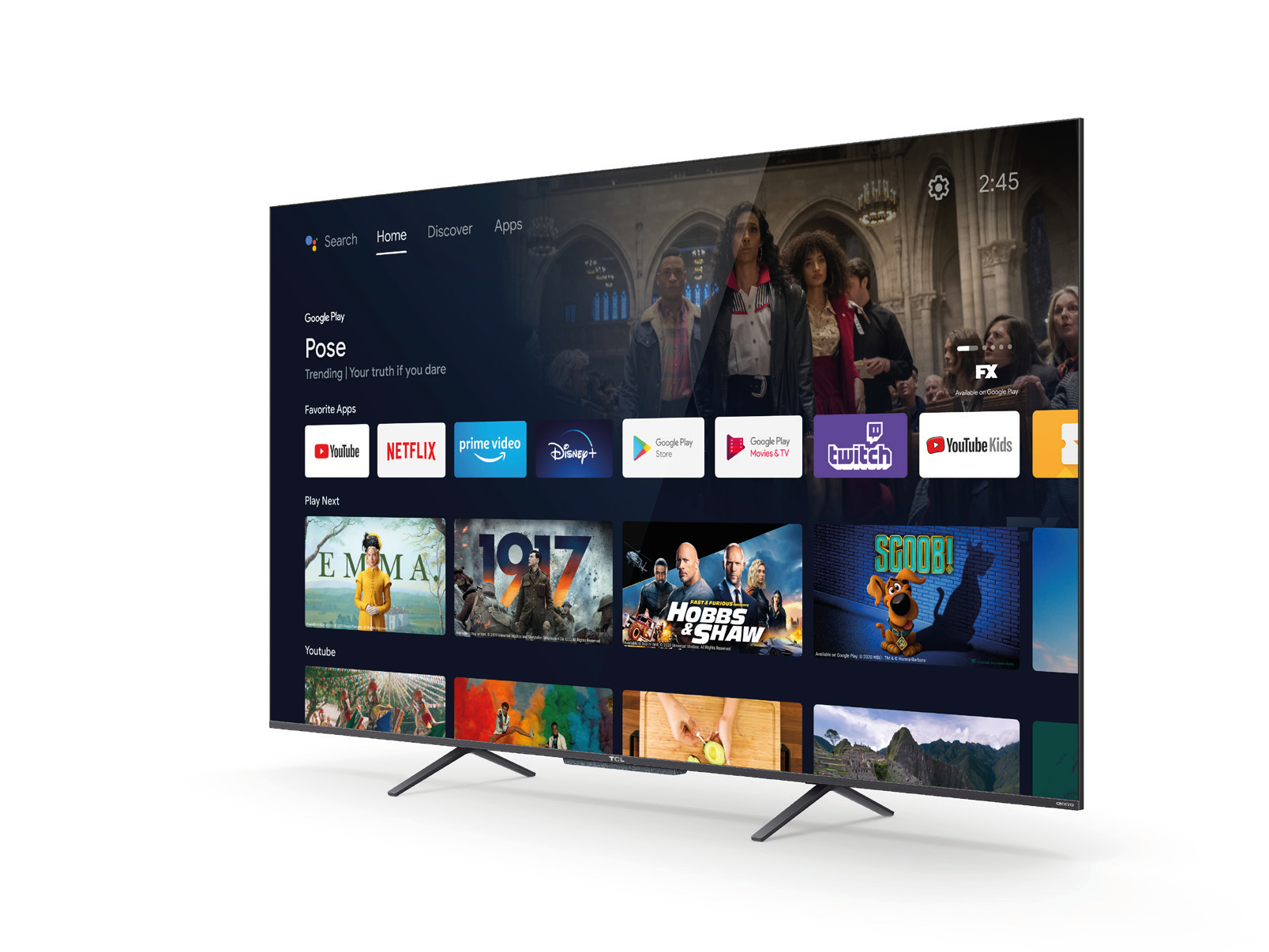 TCL C72 55C721 139.7 cm (55") 4K Ultra HD Smart TV Wi-Fi Silver