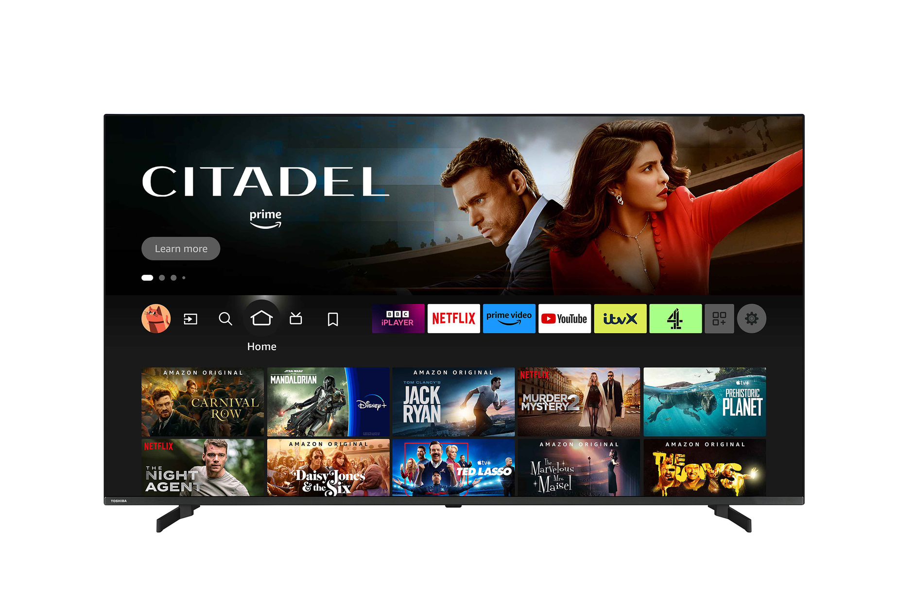 Toshiba 70QF5D53DB TV 177.8 cm (70") 4K Ultra HD Smart TV Wi-Fi Black, Grey 350 cd/m²