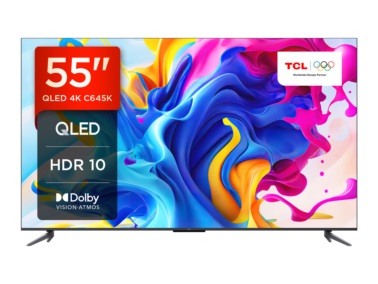 TCL C64 55C645K TV 139.7 cm (55") 4K Ultra HD Smart TV Wi-Fi Titanium