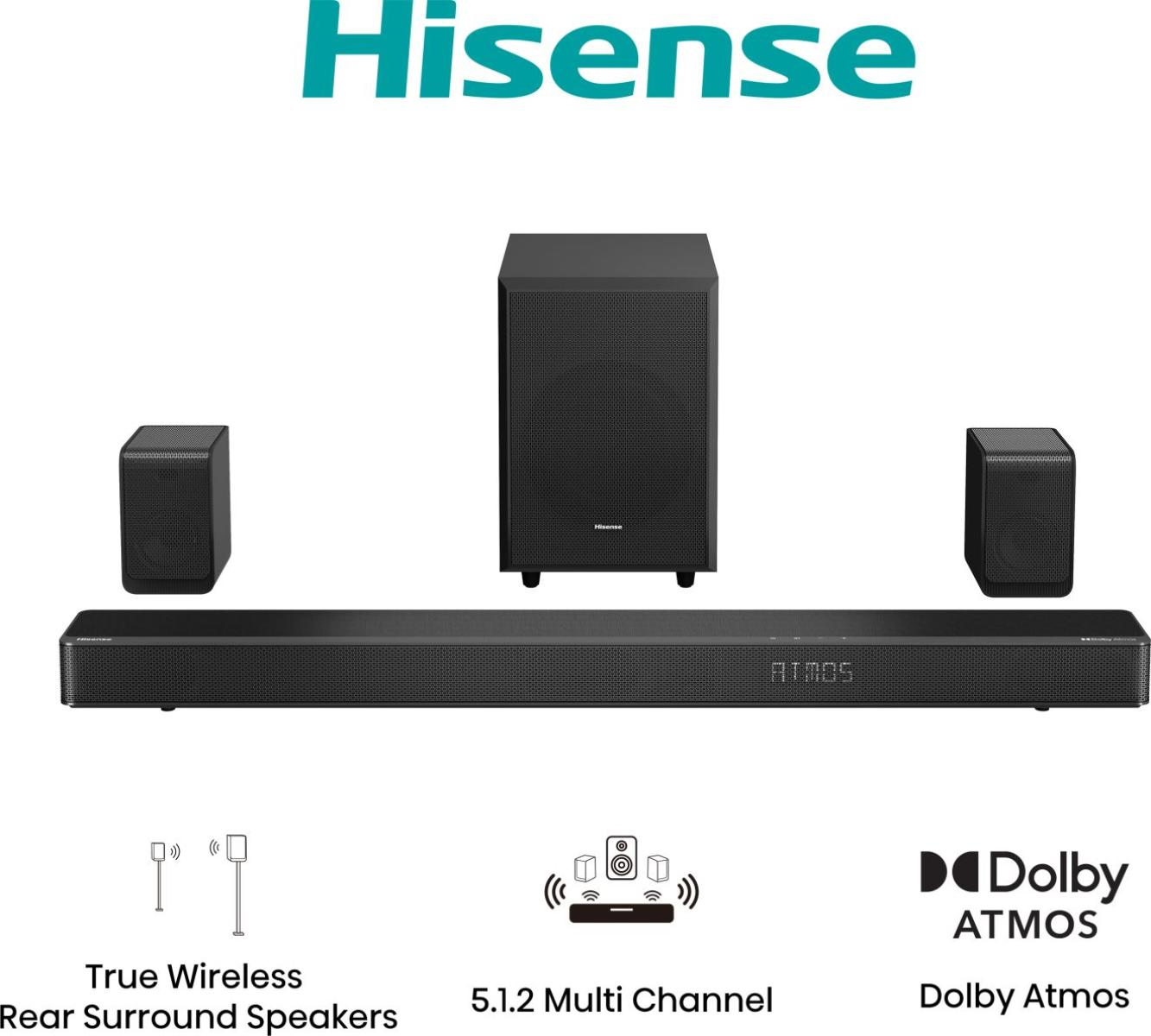 Hisense AX5125H Black 5.1.2 channels 500 W