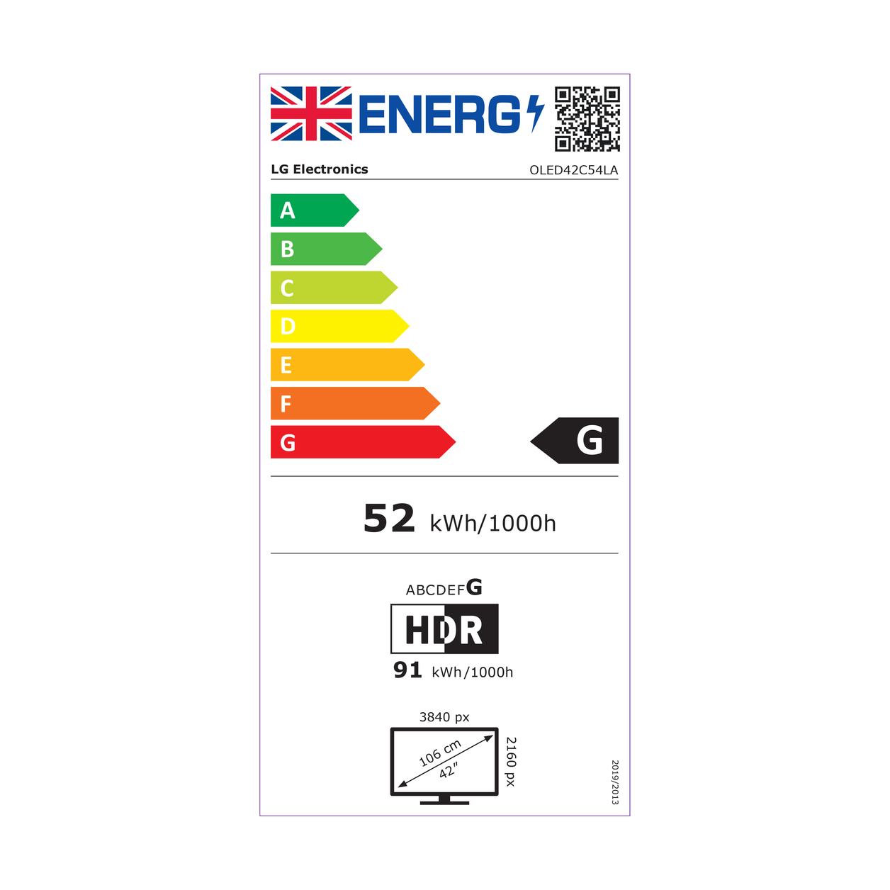 LG OLED42C54LA.AEK TV 106.7 cm (42") 4K Ultra HD Smart TV Wi-Fi Metallic