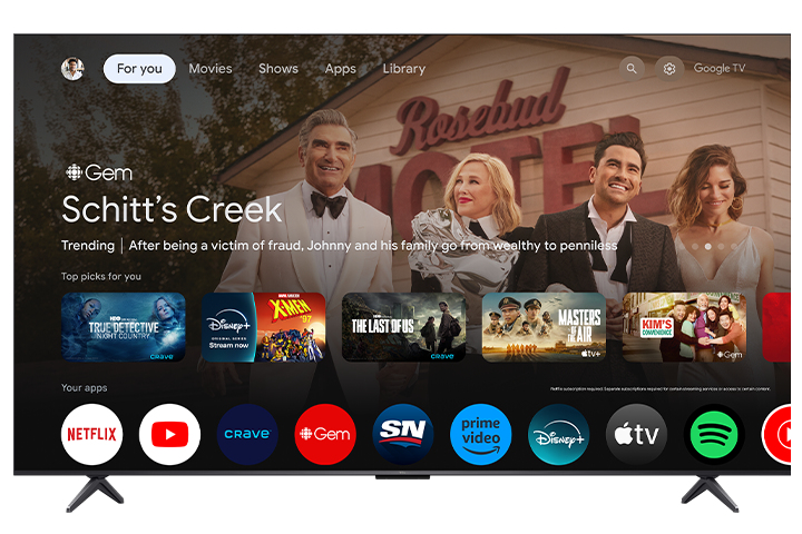 TCL 85’’ QM6K Series QD-Mini LED QLED 4K UHD Smart TV with Google TV – 85QM6K