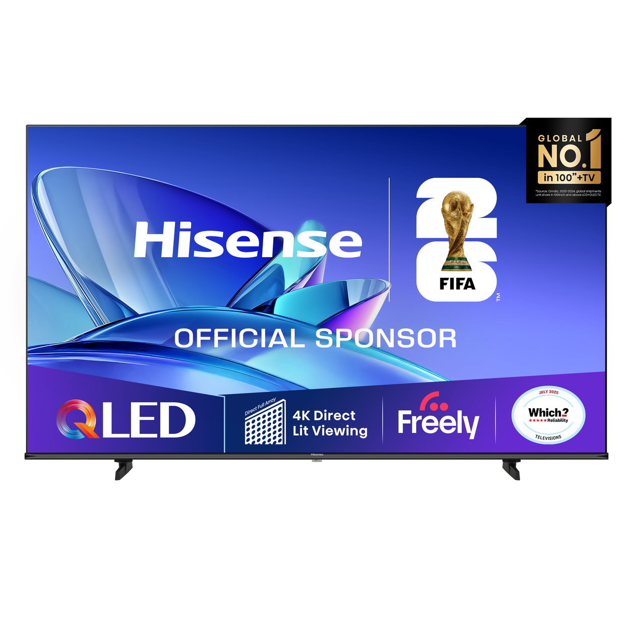 Hisense 50" E78QTUK QLED Smart AI TV with Freely