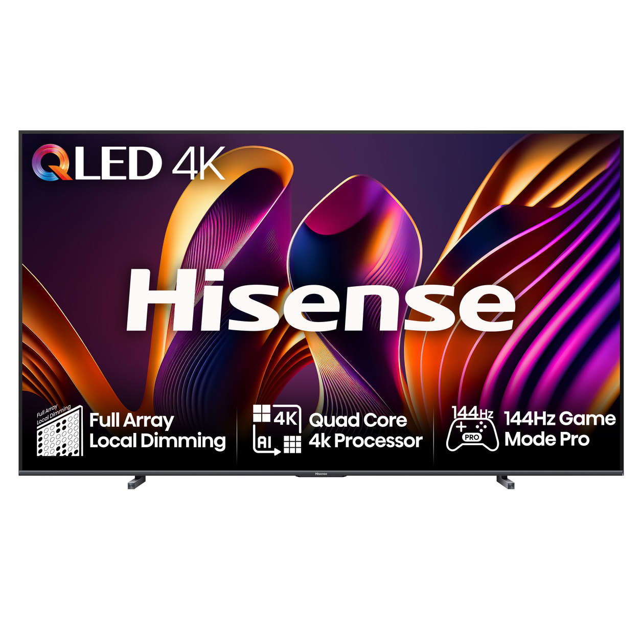 Hisense 100E7NQTUK PRO TV 2.54 m (100") 4K Ultra HD Smart TV Wi-Fi Grey 500 cd/m²
