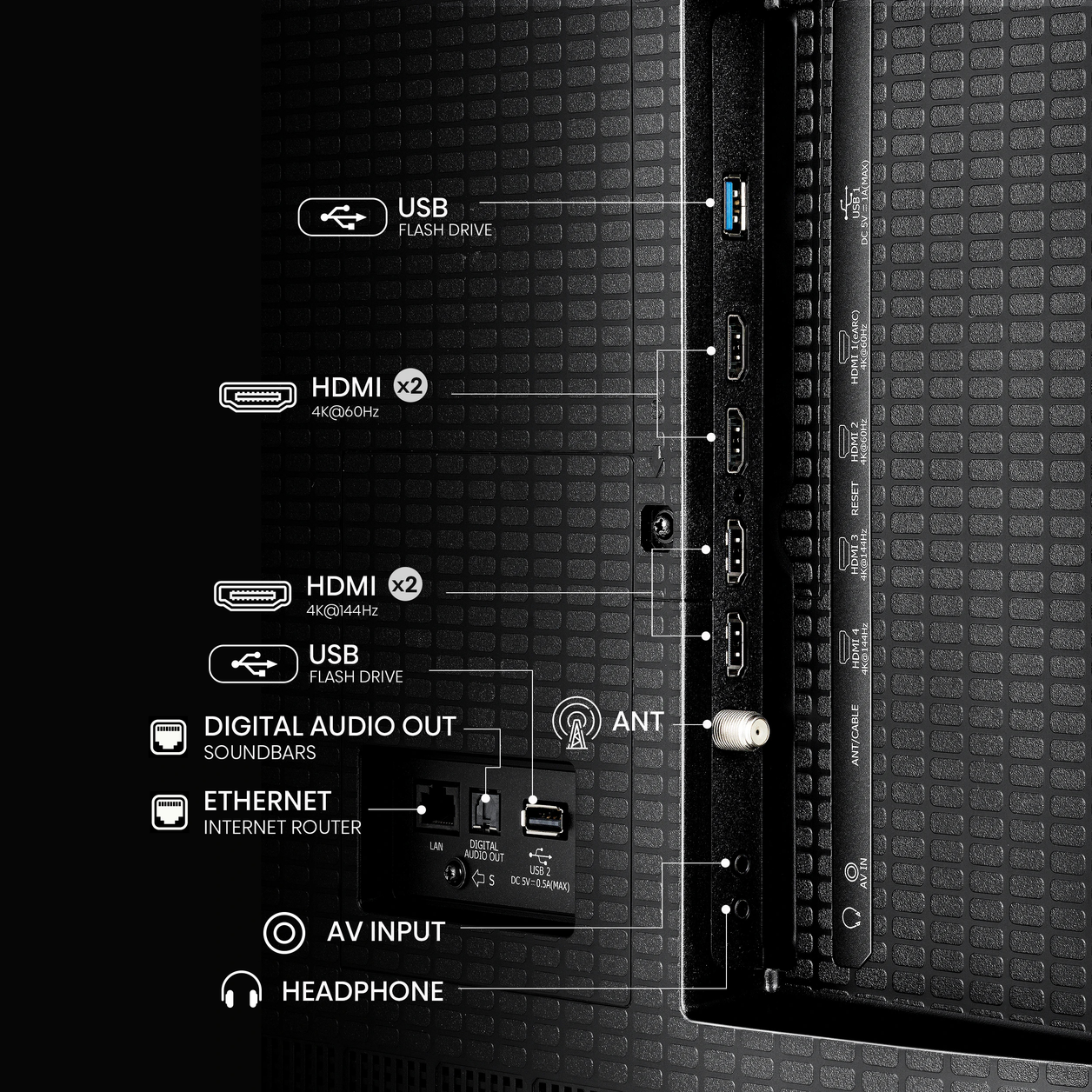 Hisense 65QD6QF TV 165.1 cm (65") 4K Ultra HD Smart TV Wi-Fi Black