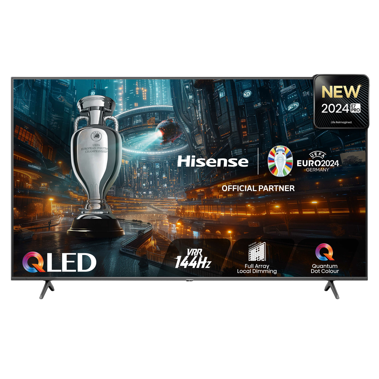 Hisense 85E7NQTUK PRO TV 2.16 m (85") 4K Ultra HD Smart TV Wi-Fi Grey 400 cd/m²