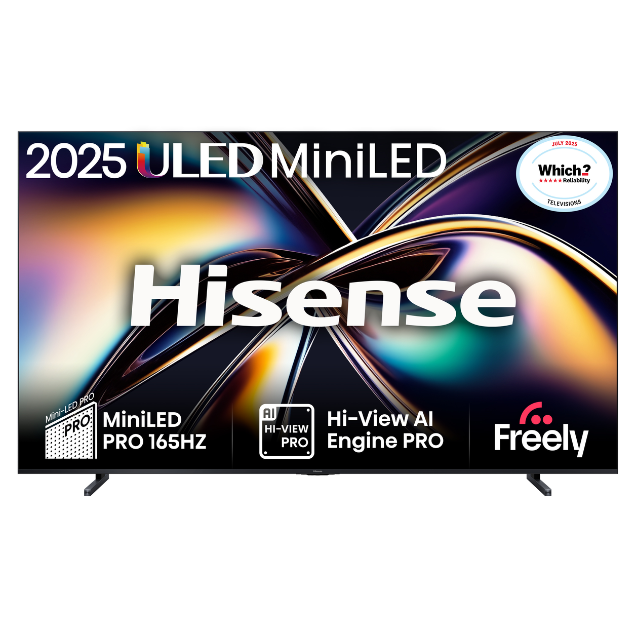 Hisense 100" U8QTUK MiniLED QLED 165Hz Smart AI TV with Freely