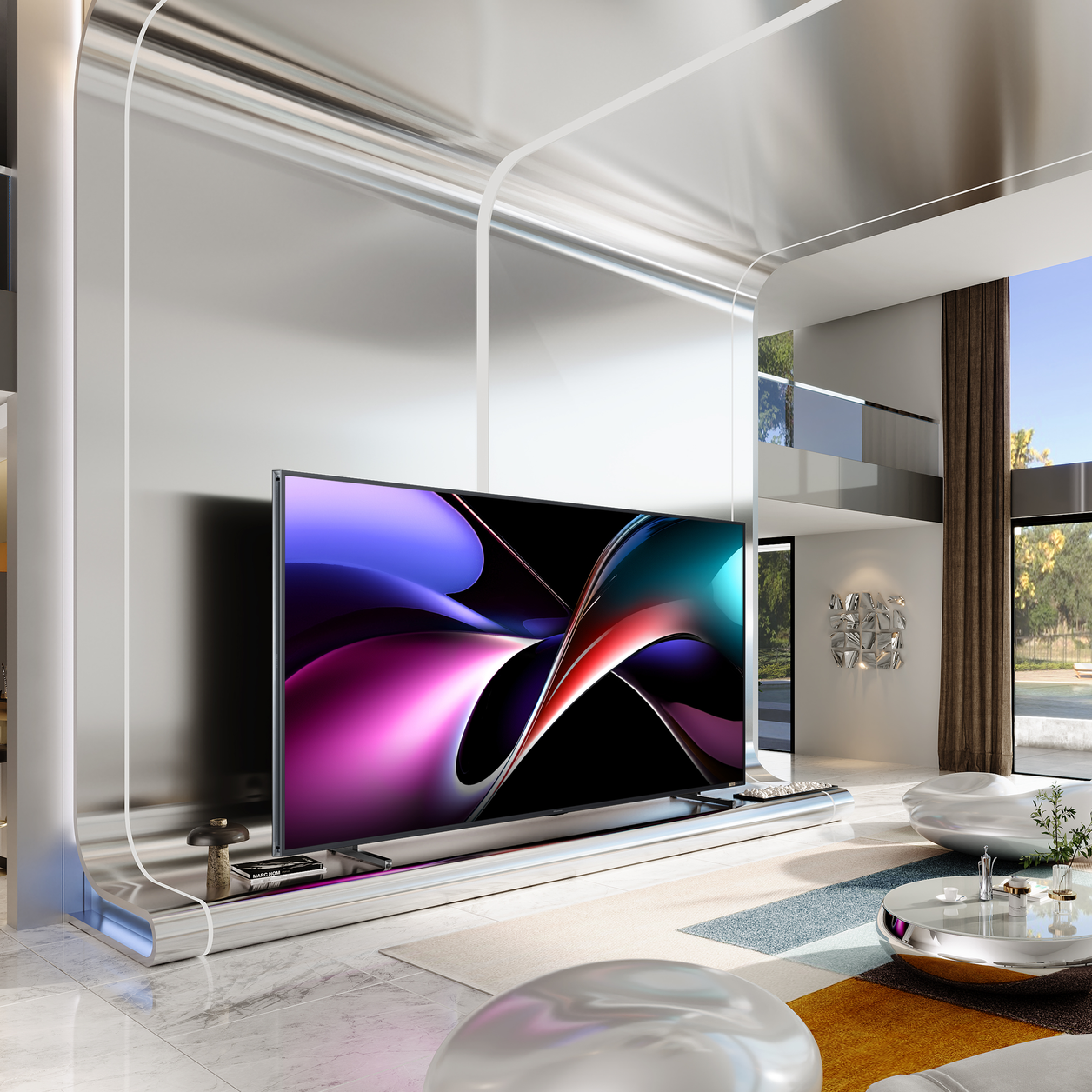 Hisense 116" UXQTUK Tri-Chroma RGB MiniLED Smart AI TV with Freely