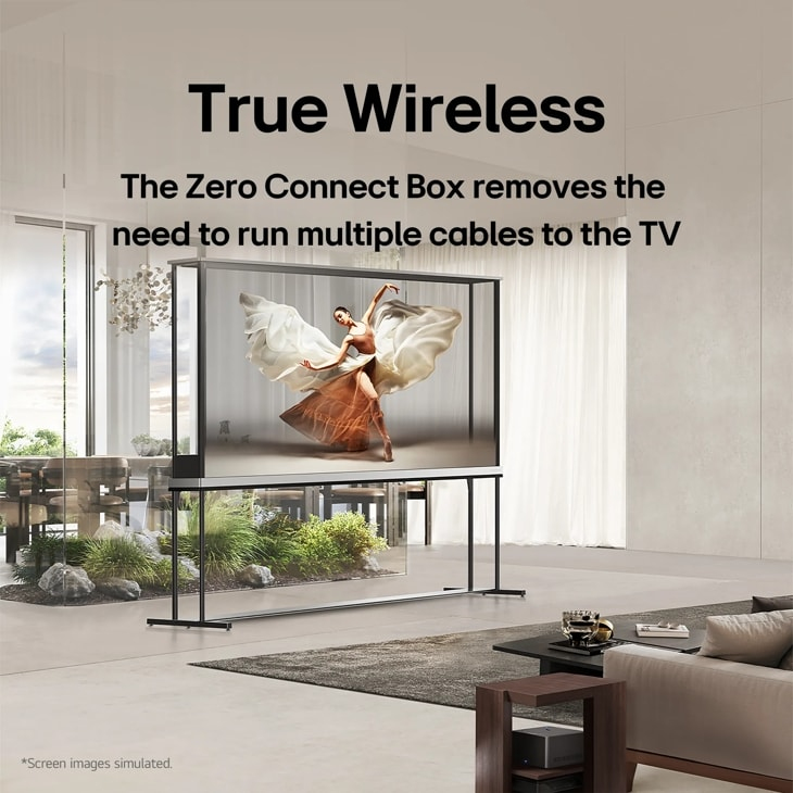 LG SIGNATURE OLED77T4PUA TV 195.6 cm (77") 4K Ultra HD Smart TV Wi-Fi Transparent