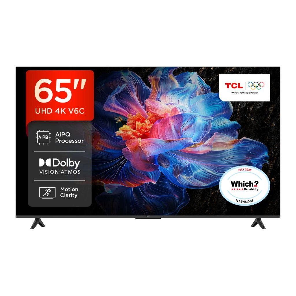 TCL 65V6C-UK TV 165.1 cm (65") 4K Ultra HD Smart TV Wi-Fi Metallic 280 cd/m²