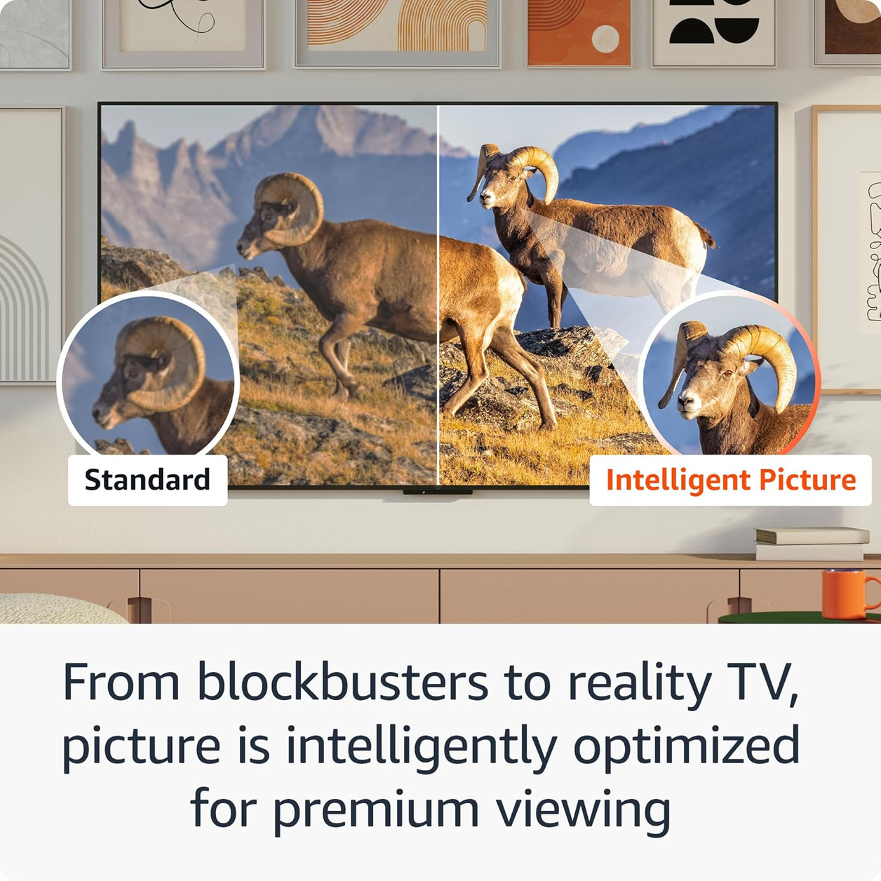 Amazon Fire TV 165.1 cm (65") 4K Ultra HD Smart TV Wi-Fi Black