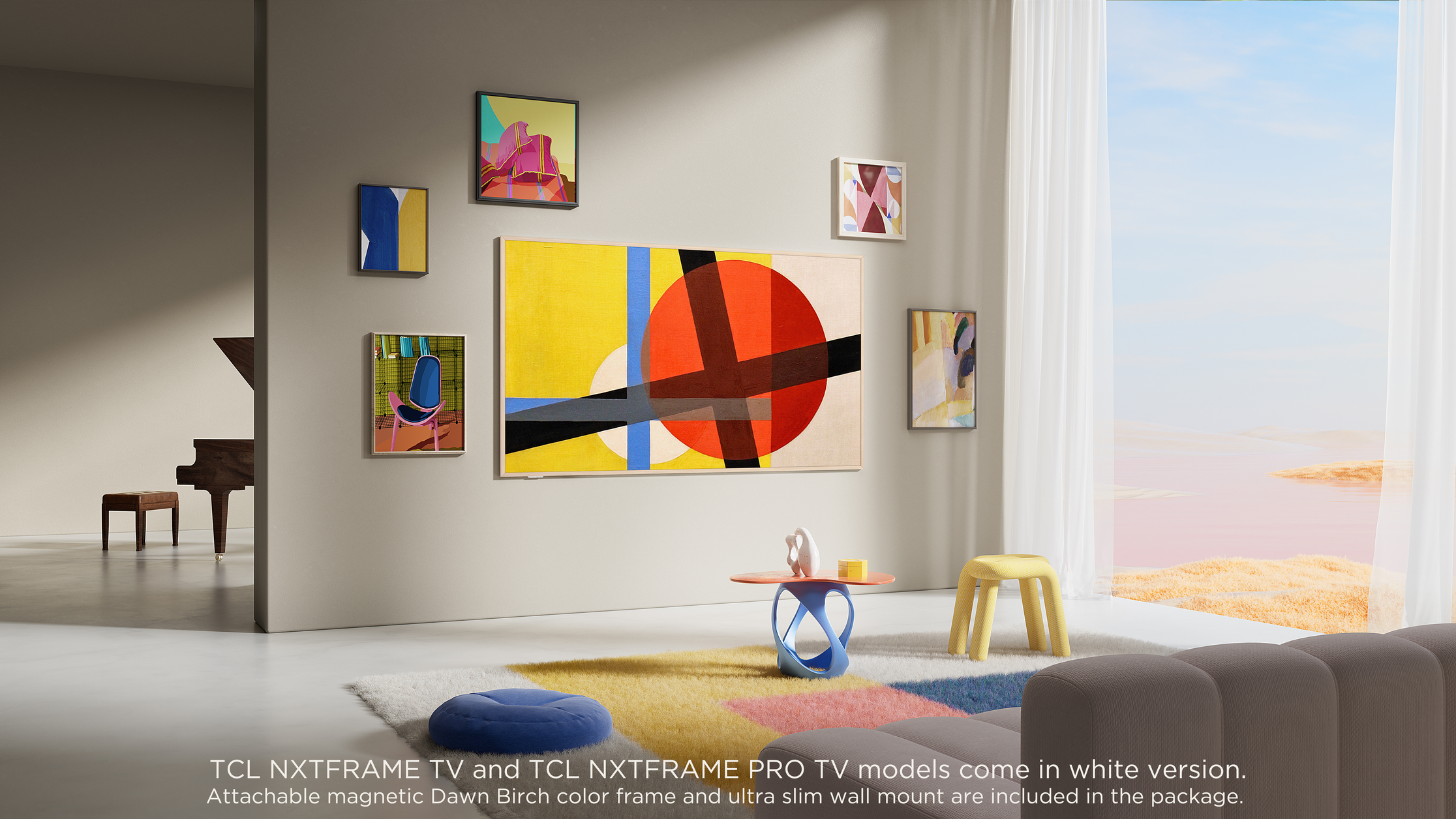 TCL A300 NXTFRAME 55A300W 55" 4K Ultra HD Smart TV Wi-Fi White 450 cd/m²