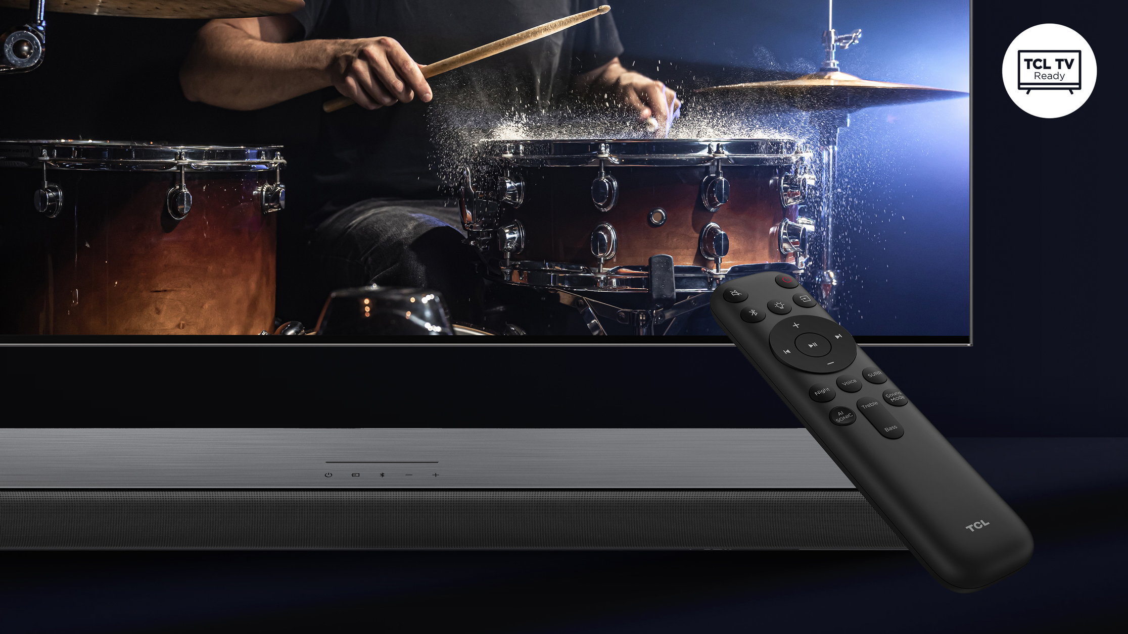 TCL S S55H Class 2.1 Channel Sound Bar with Dolby Atmos, Wireless Subwoofwer, and Bluetooth Music Streaming