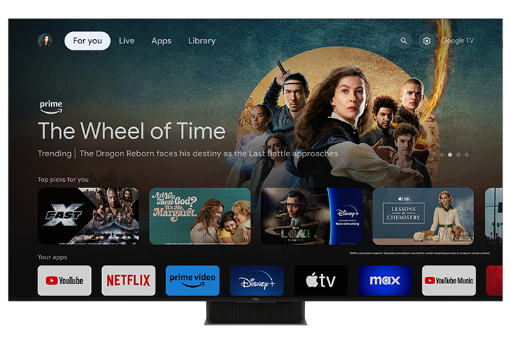 TCL QM8 65QM851G TV 165.1 cm (65") 4K Ultra HD Smart TV Wi-Fi Black 5000 cd/m²