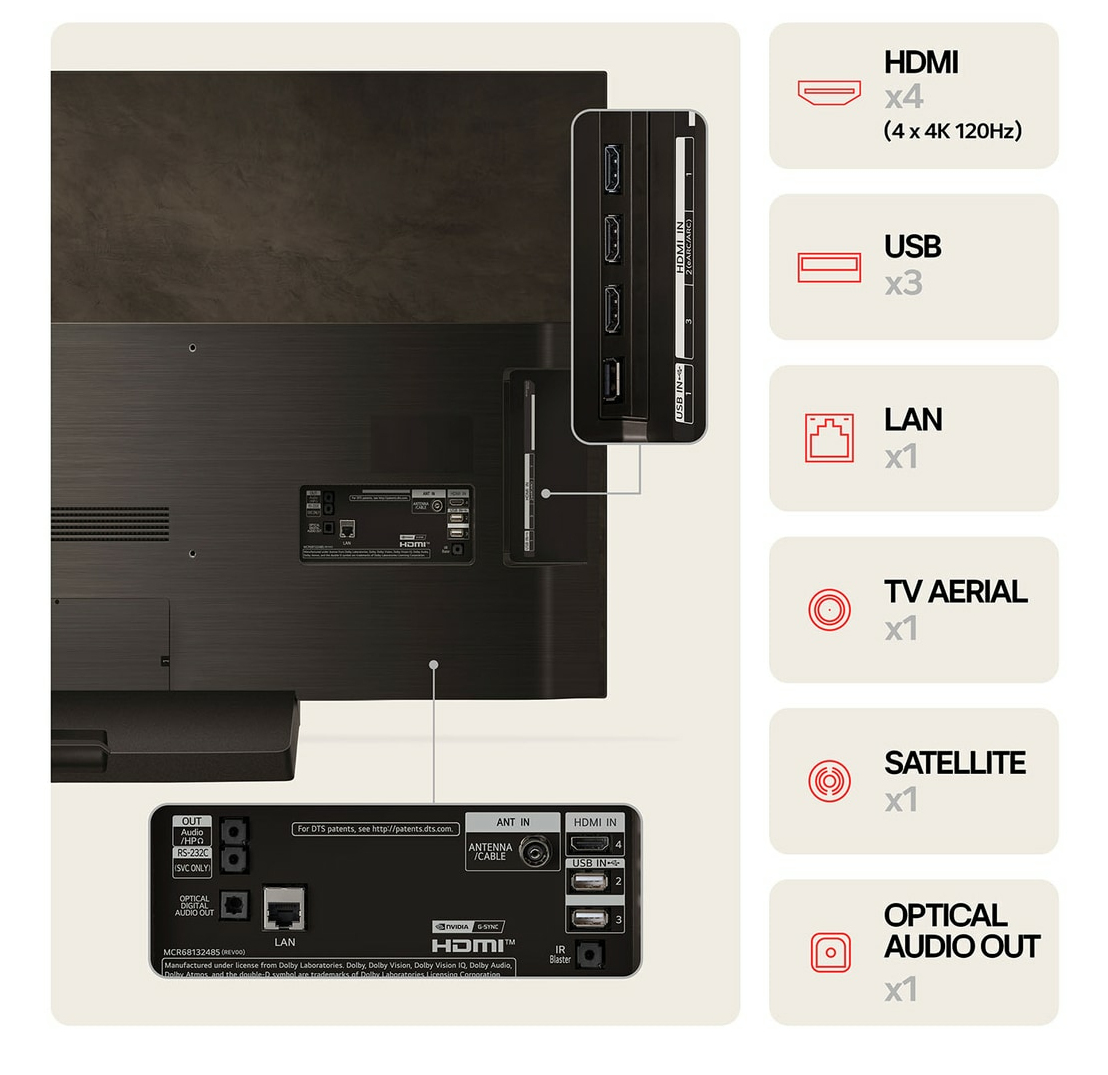 LG OLED evo C4 OLED55C44LA TV 139.7 cm (55") 4K Ultra HD Smart TV Wi-Fi Black