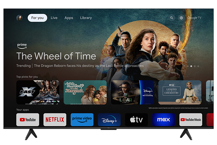 TCL S Class 65S551G TV 165.1 cm (65") 4K Ultra HD Smart TV Wi-Fi Black