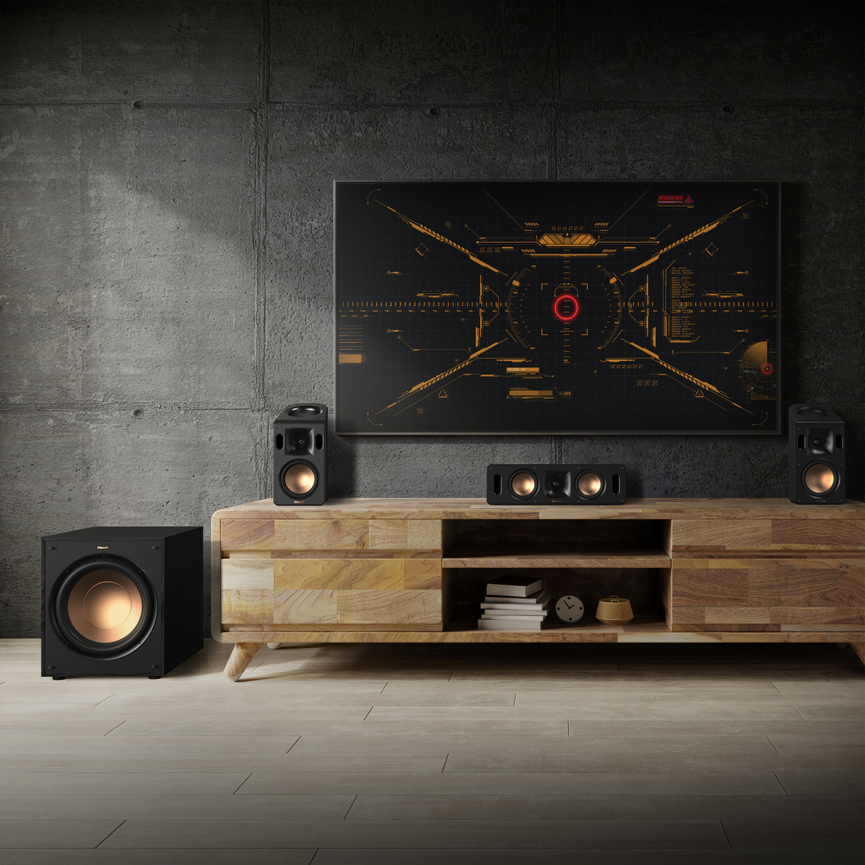 Klipsch Reference home cinema system 5.1.4 channels Black