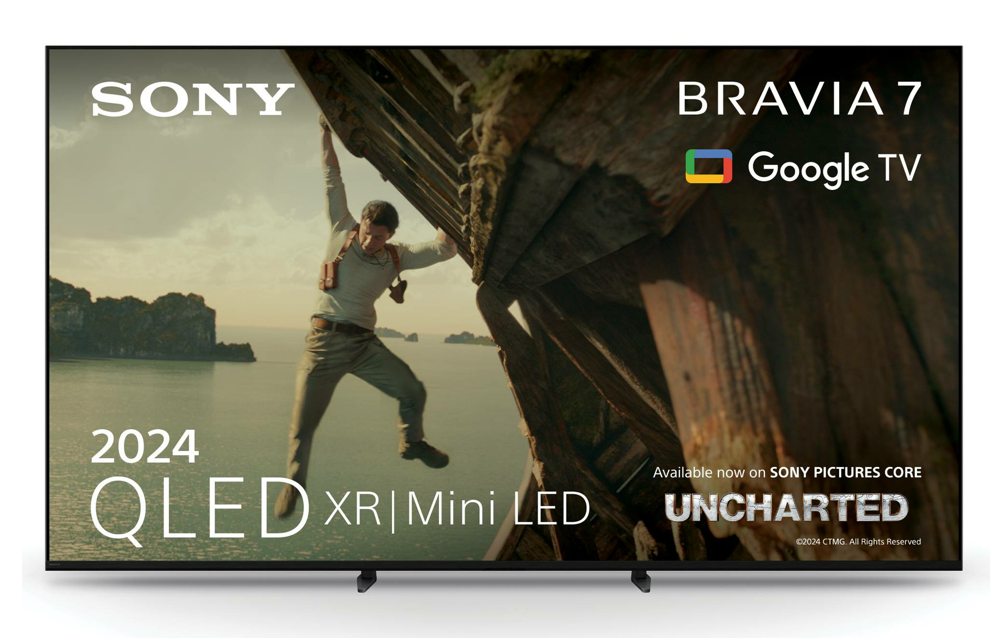 Sony BRAVIA 7 QLED (XR l Mini LED) 75 Inch 4K HDR Google Smart TV (2024) | Gaming Features for PlayStation 5, IMAX Enhanced, Dolby Vision Atmos, Chromecast, AirPlay, 120Hz