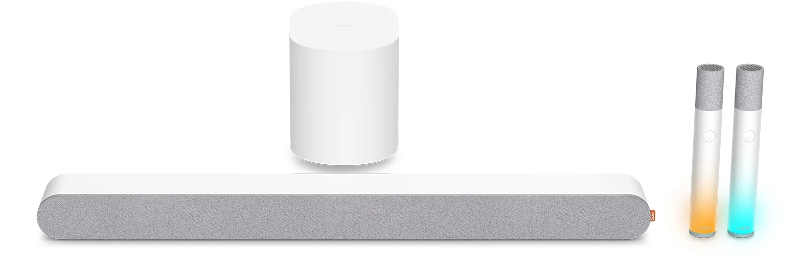 VIZIO MicMe Silver, White 2.1 channels