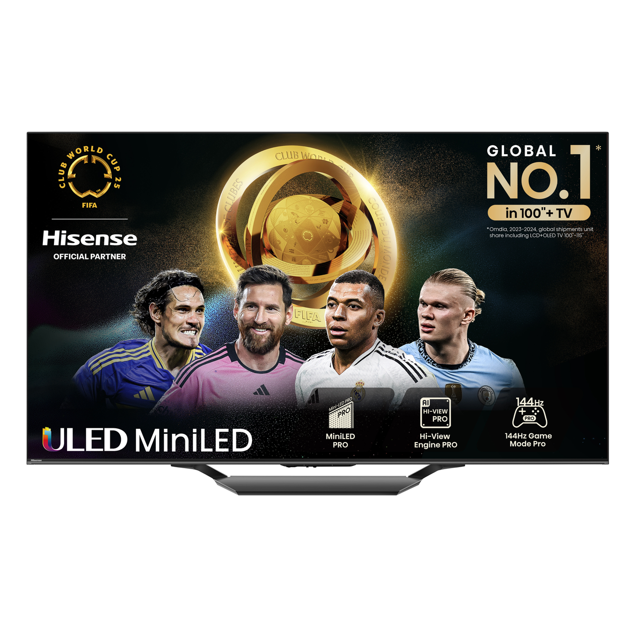 Hisense 85U7NQTUK TV 2.16 m (85") 4K Ultra HD Smart TV Wi-Fi Black, Grey 1500 cd/m²