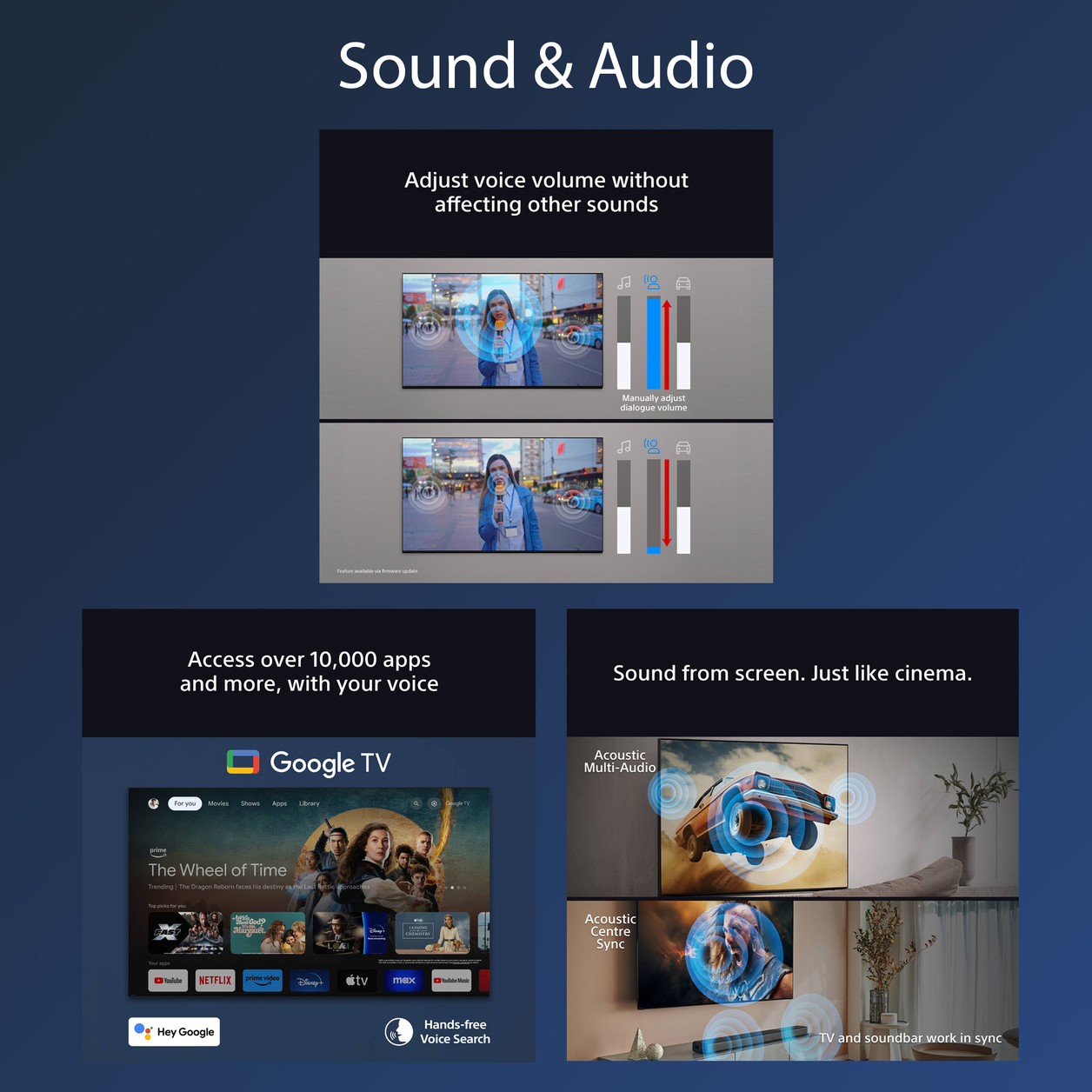 Sony BRAVIA 7 QLED (XR l Mini LED) 75 Inch 4K HDR Google Smart TV (2024) | Gaming Features for PlayStation 5, IMAX Enhanced, Dolby Vision Atmos, Chromecast, AirPlay, 120Hz