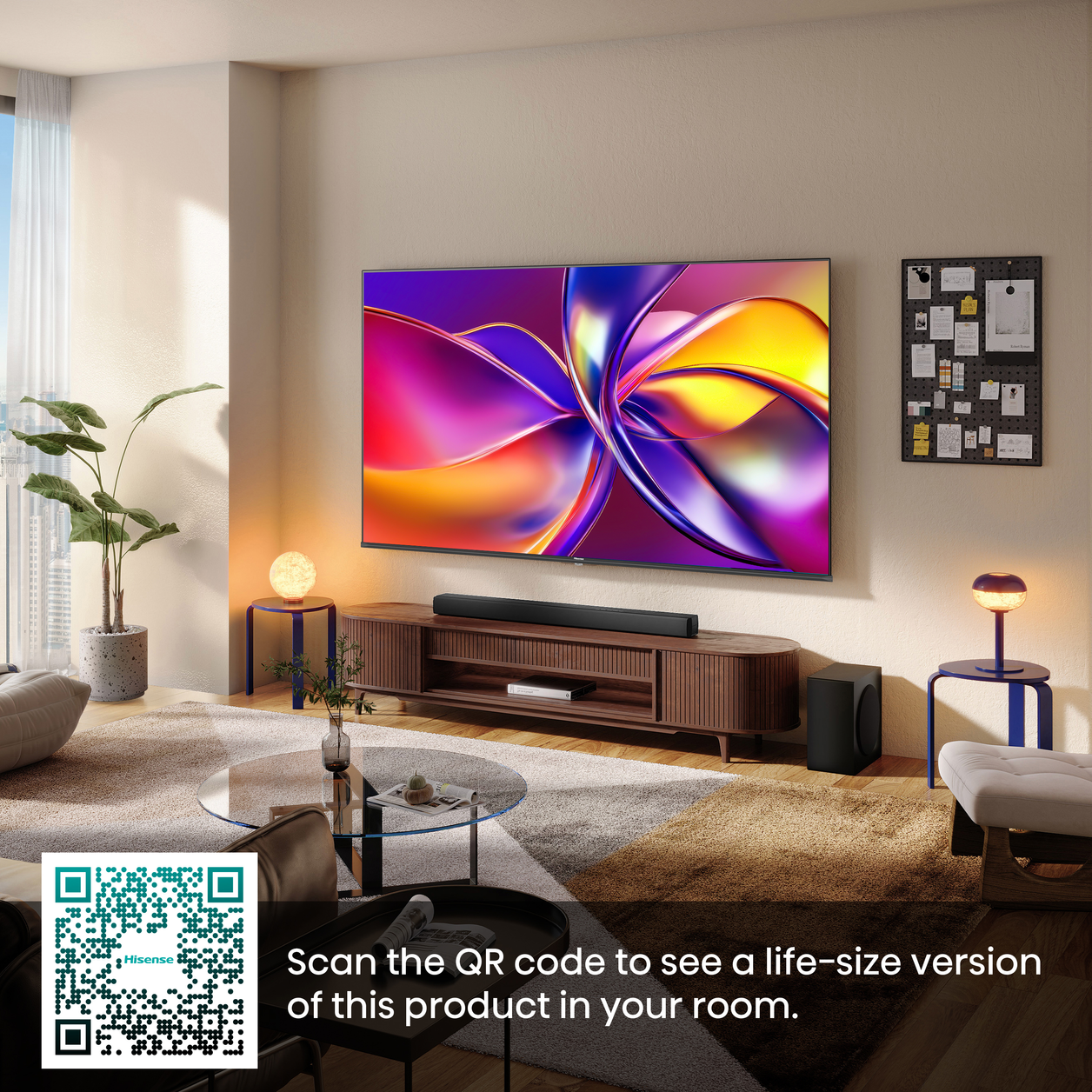 Hisense 50" E78QTUK QLED Smart AI TV with Freely