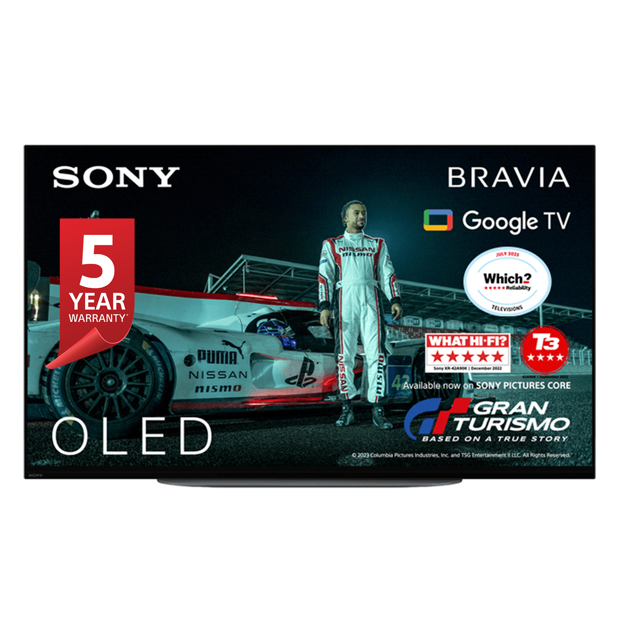 Sony XR42A90KU TV 106.7 cm (42") 4K Ultra HD Smart TV Wi-Fi Black