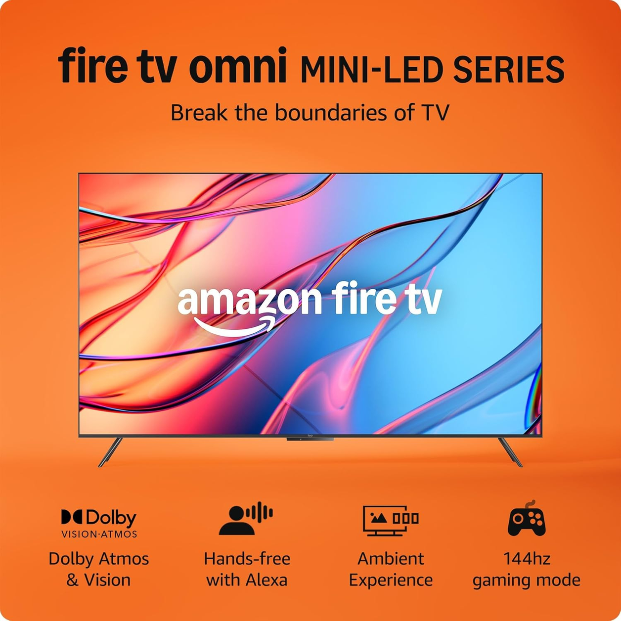Amazon Fire TV 165.1 cm (65") 4K Ultra HD Smart TV Wi-Fi Black