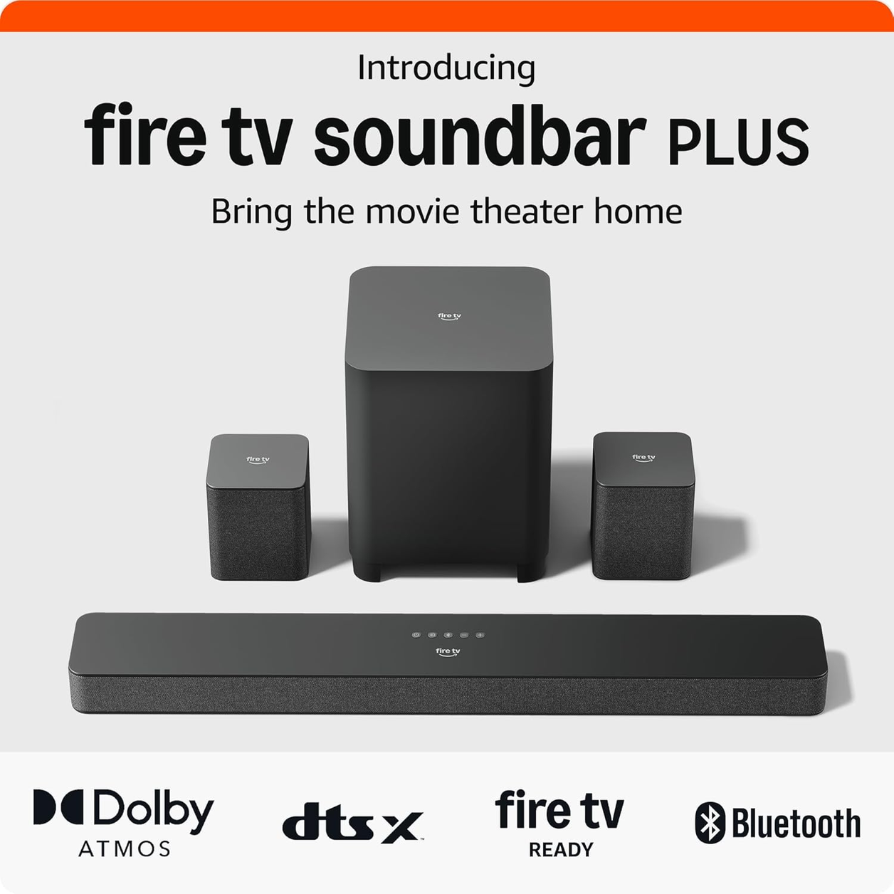 Amazon Fire TV Soundbar Plus Black 5.1 channels