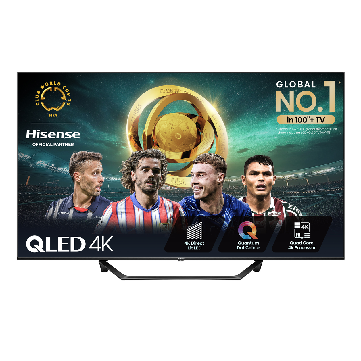 Hisense 55A7NQTUK TV 139.7 cm (55") 4K Ultra HD Smart TV Wi-Fi Grey 275 cd/m²