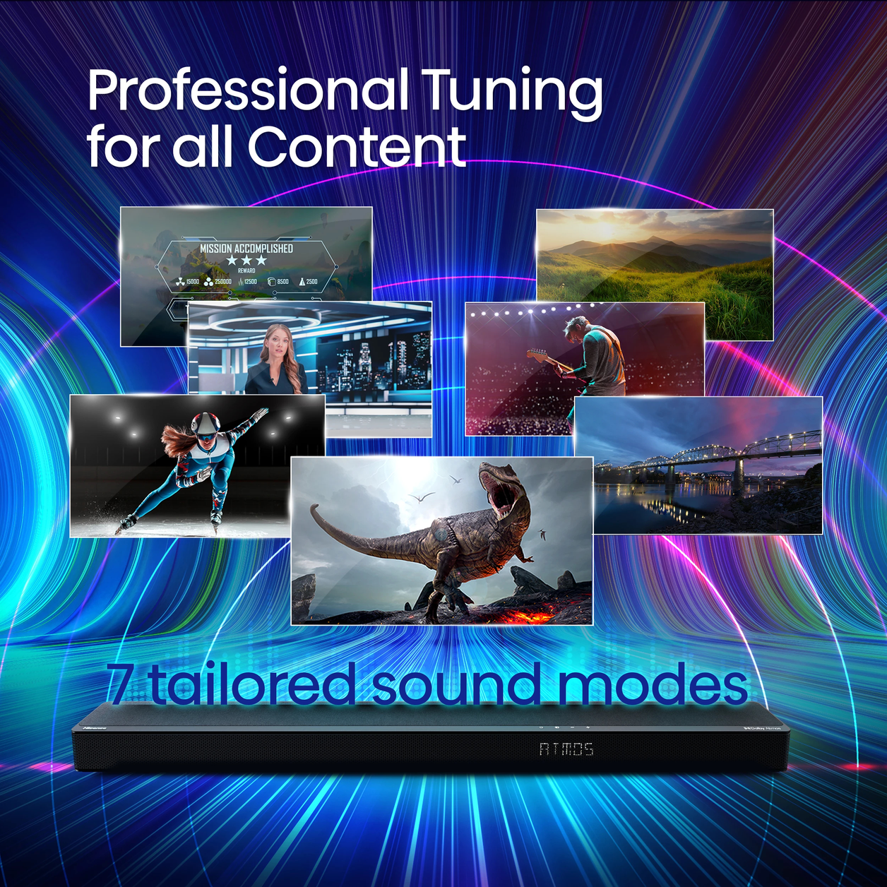 Hisense AX3125H soundbar speaker Black 3.1.2 channels 440 W