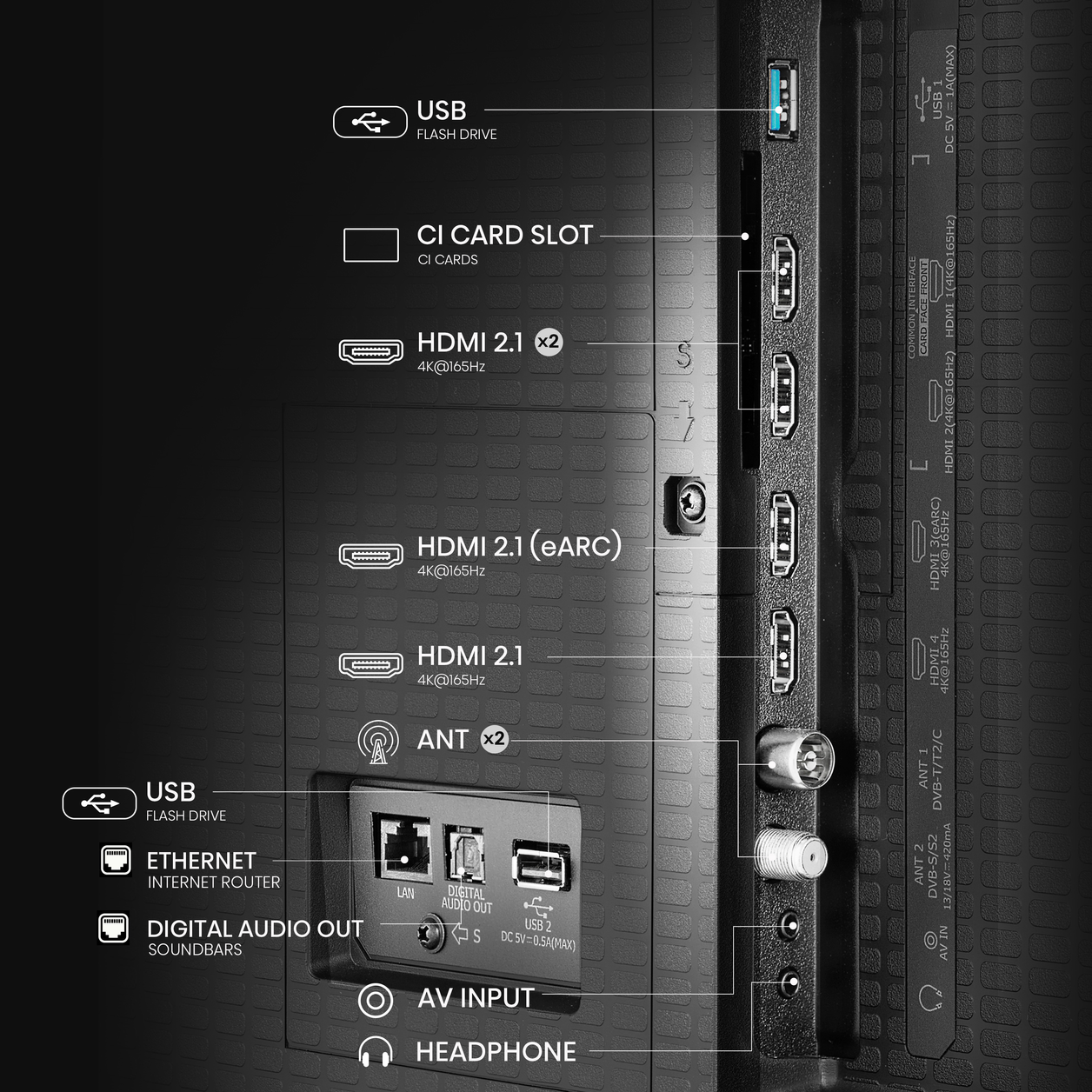 Hisense 100U7QTUK TV 2.54 m (100") 4K Ultra HD Smart TV Wi-Fi Black 450 cd/m²