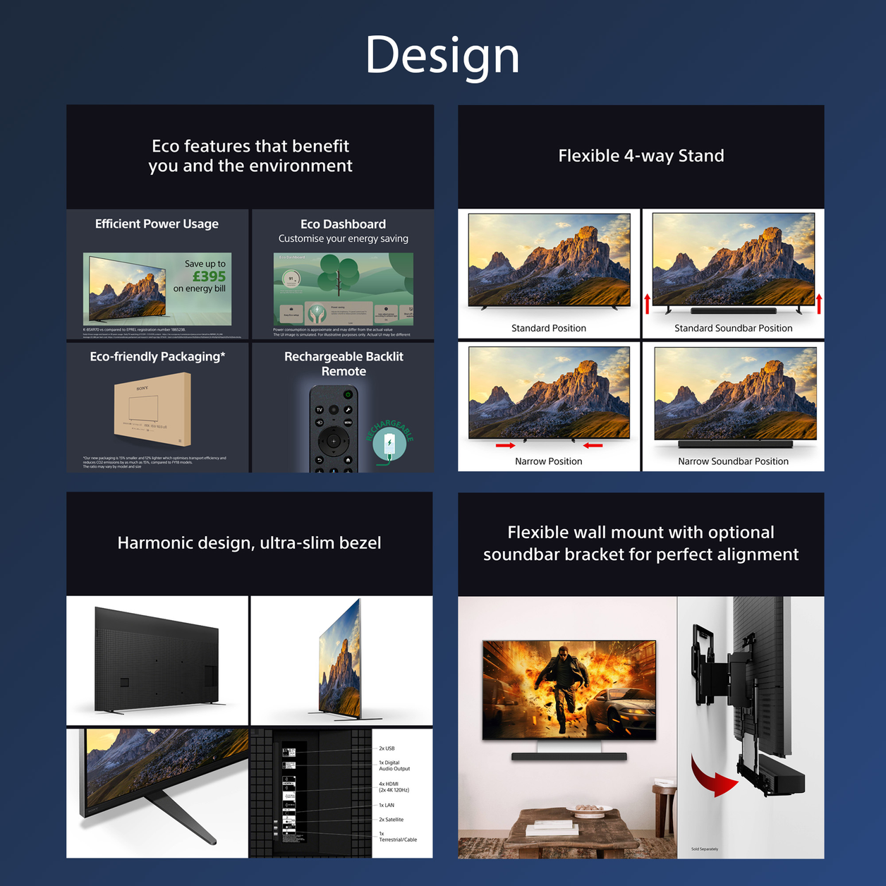 Sony BRAVIA 7 QLED (XR l Mini LED) 75 Inch 4K HDR Google Smart TV (2024) | Gaming Features for PlayStation 5, IMAX Enhanced, Dolby Vision Atmos, Chromecast, AirPlay, 120Hz