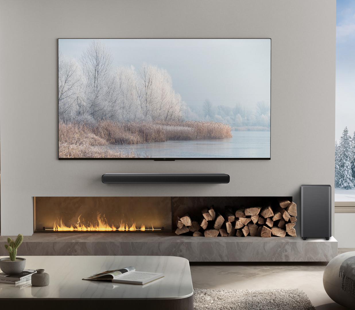 TCL S S55H Class 2.1 Channel Sound Bar with Dolby Atmos, Wireless Subwoofwer, and Bluetooth Music Streaming