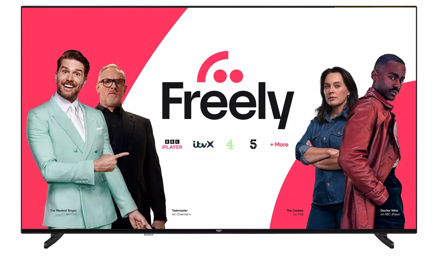 Bush 65QT24SB TV 165.1 cm (65") 4K Ultra HD Smart TV Wi-Fi Black