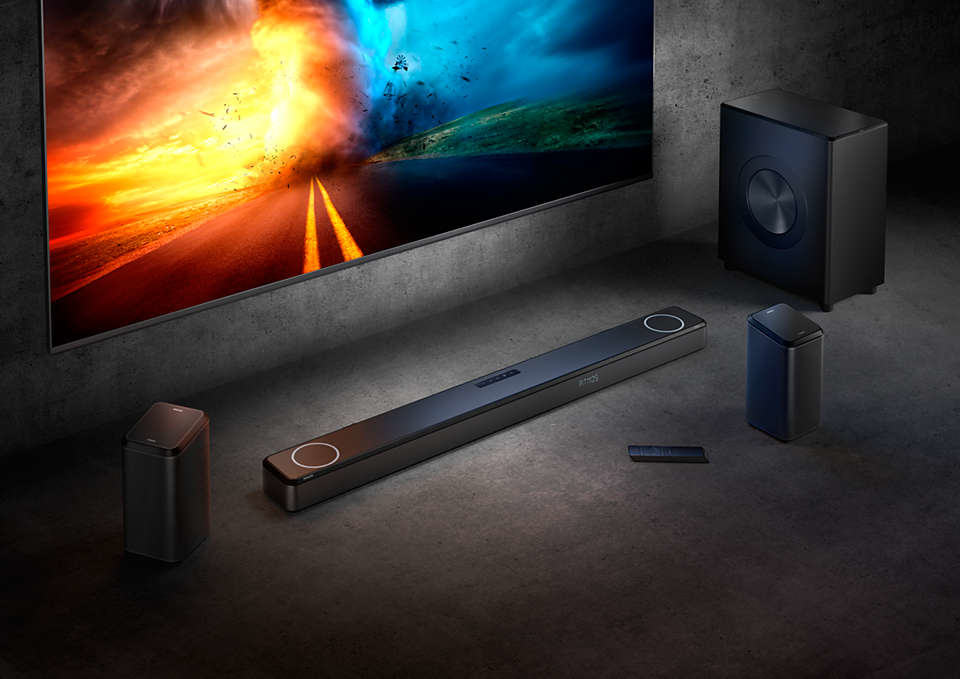 Philips TAFB1/37 soundbar speaker Black 7.1.2 channels 310 W